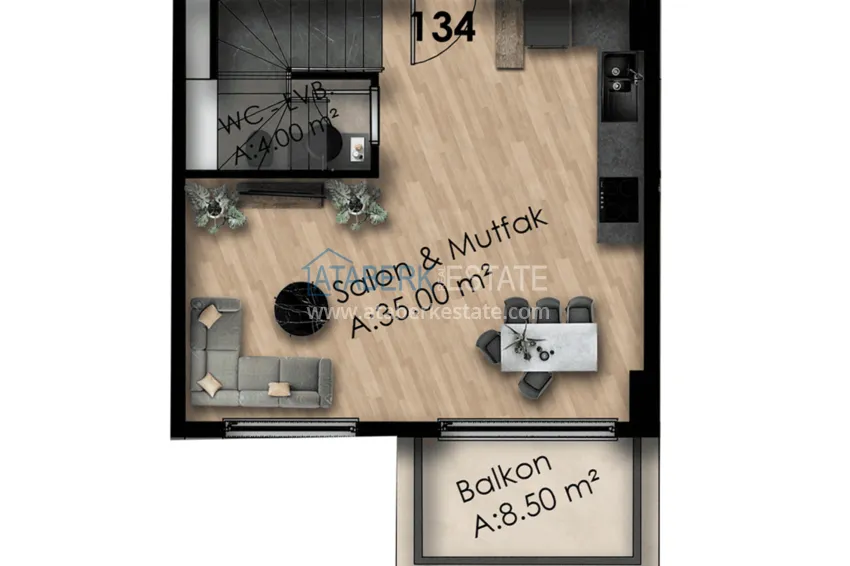 Buy cheap Apartments in Gazipasa at the excavation stage in a residence with hotel infrastructure 17 