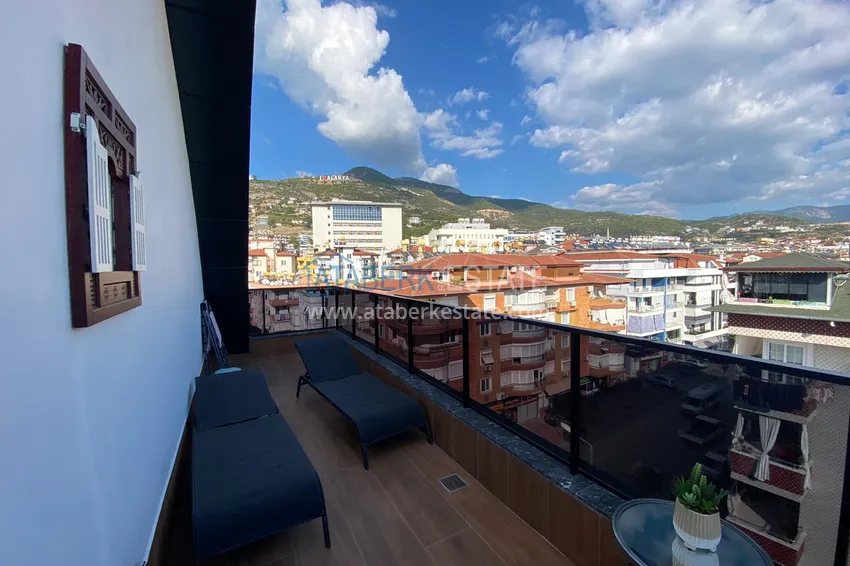 Purchase  Luxurious duplex penthouse in the center of Alanya, Hajet area 10 