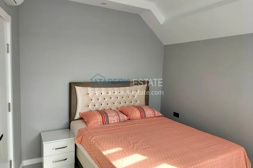 Purchase  1+1 penthouse with sea and mountain views in Alanya Tosmur B21 district 16 