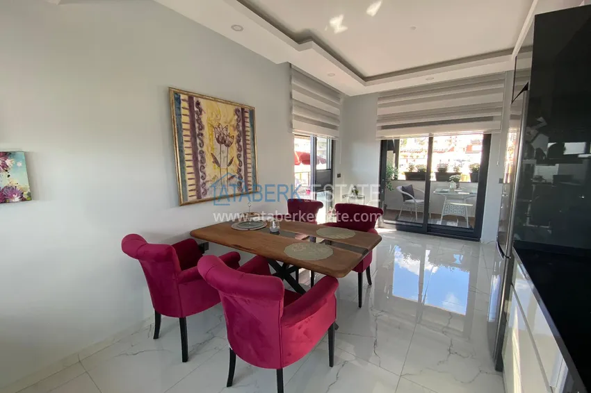 Purchase  Luxurious duplex penthouse in the center of Alanya, Hajet area 16 