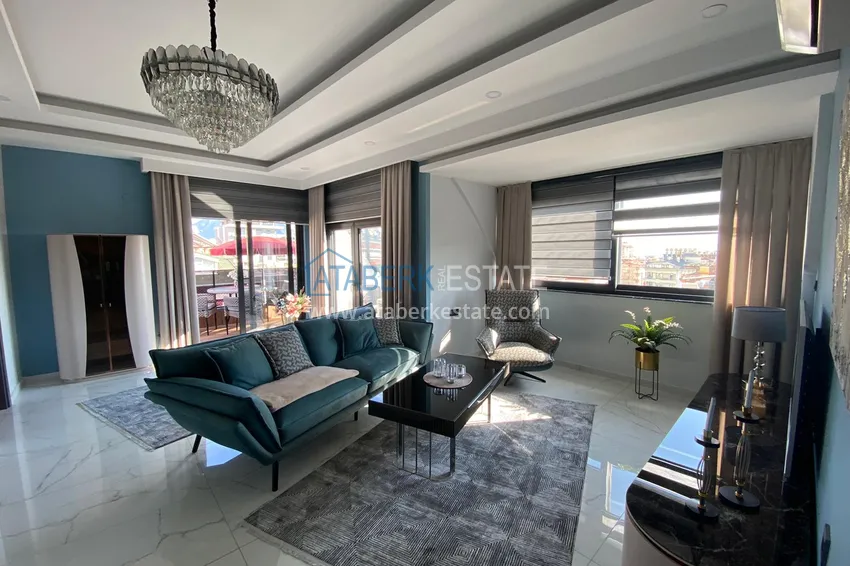 Luxurious duplex penthouse in the center of Alanya, Hajet area 1 