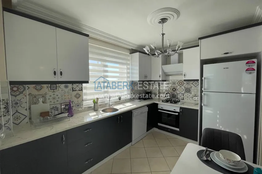 Purchase  Apartment 2 + 1 with new furniture, magnificent views of the sea and mountains in Cikcilli 5 