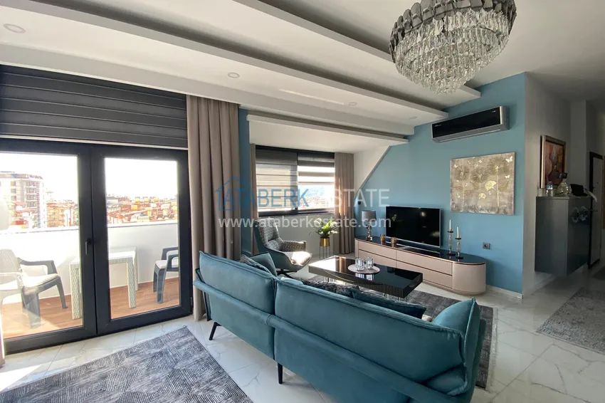 Purchase  Luxurious duplex penthouse in the center of Alanya, Hajet area 5 