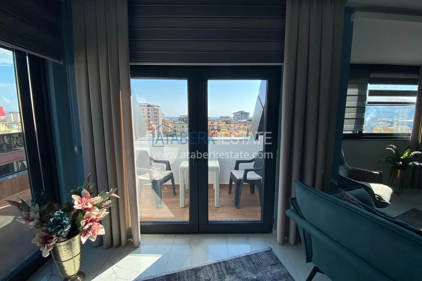 Purchase  Luxurious duplex penthouse in the center of Alanya, Hajet area 7 