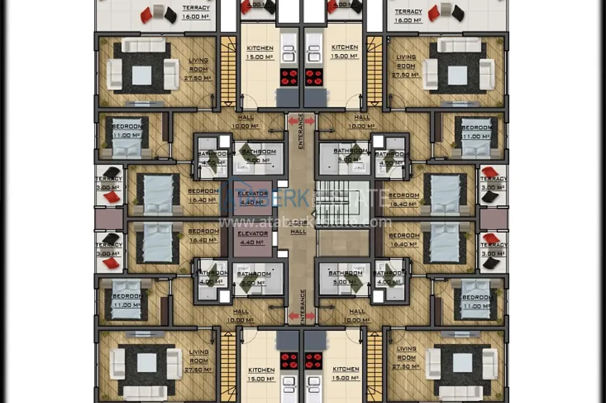 Buy cheap Real estate from a developer in Gazipasa - a new residential complex 2 