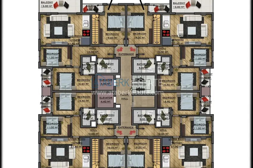Buy cheap Real estate from a developer in Gazipasa - a new residential complex 3 