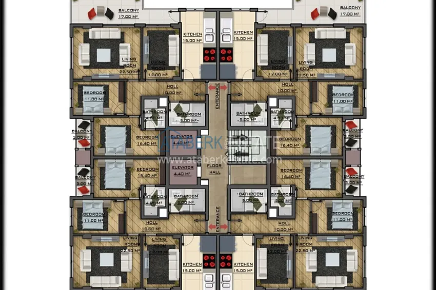 Buy cheap Real estate from a developer in Gazipasa - a new residential complex 4 