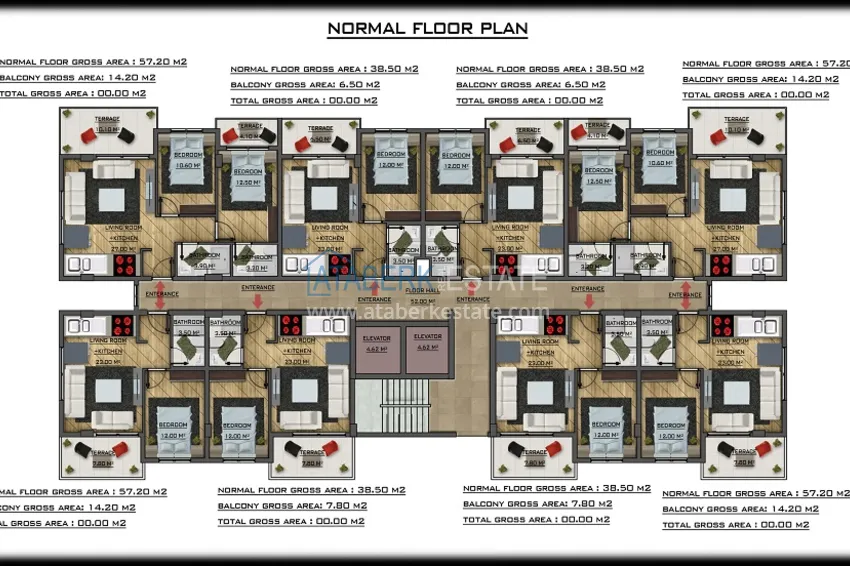 Buy cheap Real estate from a developer in Gazipasa - a new residential complex 6 