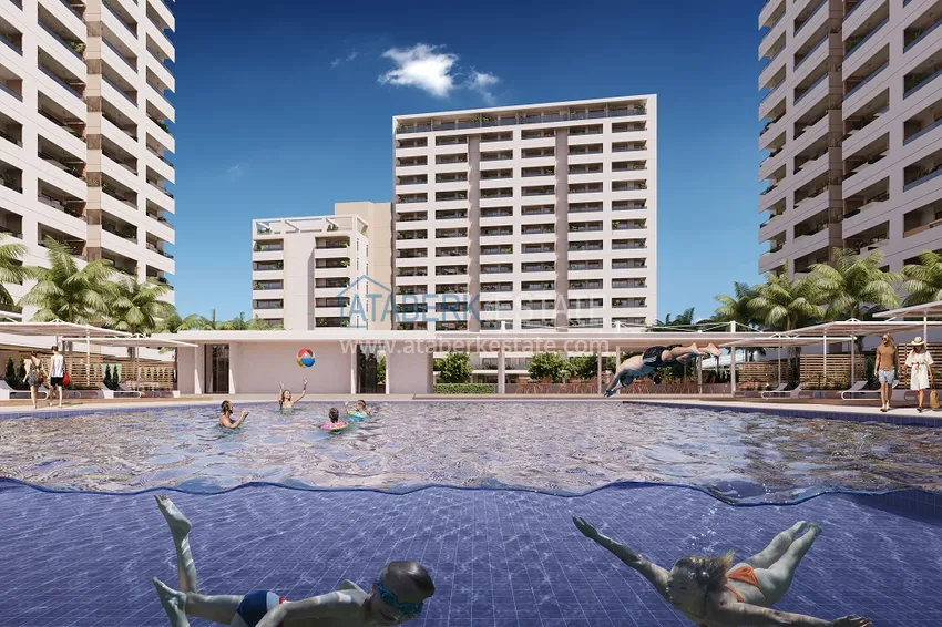 Investment-profitable premium class project on the 2nd coastline in Mersin 11