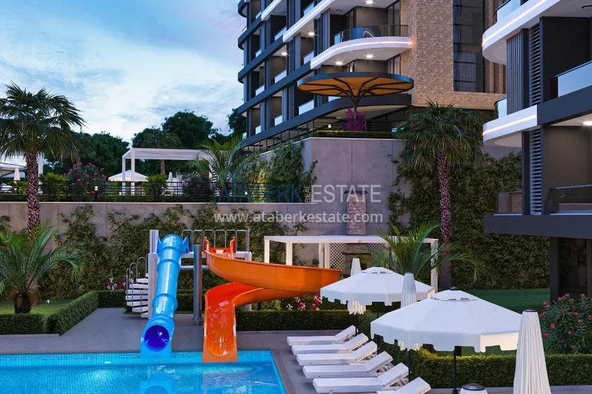 A new stylish investment project at the excavation stage in Oba, Alanya 11 