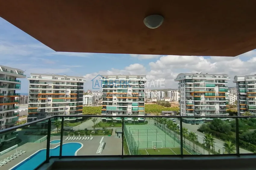 Purchase  Furnished 1+1 apartment with partial sea view, Avsallar — Alanya 10 