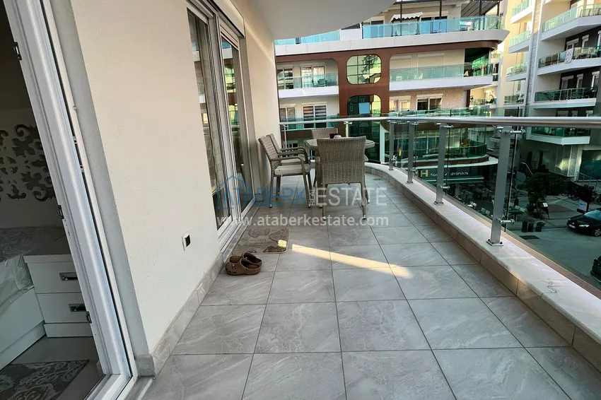 Purchase  Furnished 2+1 apartment with mountain and sea views, Alanya center Cleopatra beach area 12 