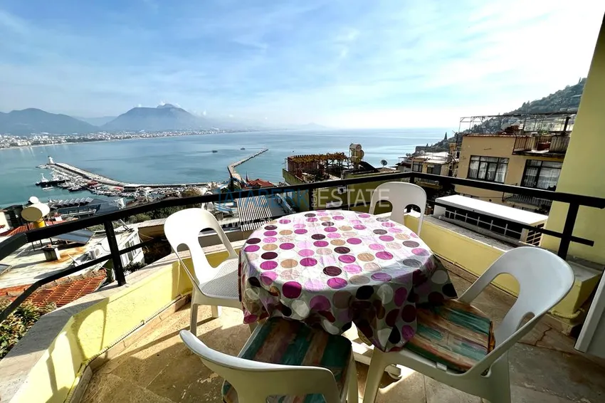 Authentic Turkish Style Apartment with Luxurious Open Sea View - Alanya Center, Kale 2 