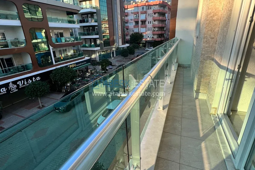 Purchase  Furnished 2+1 apartment with mountain and sea views, Alanya center Cleopatra beach area 13 