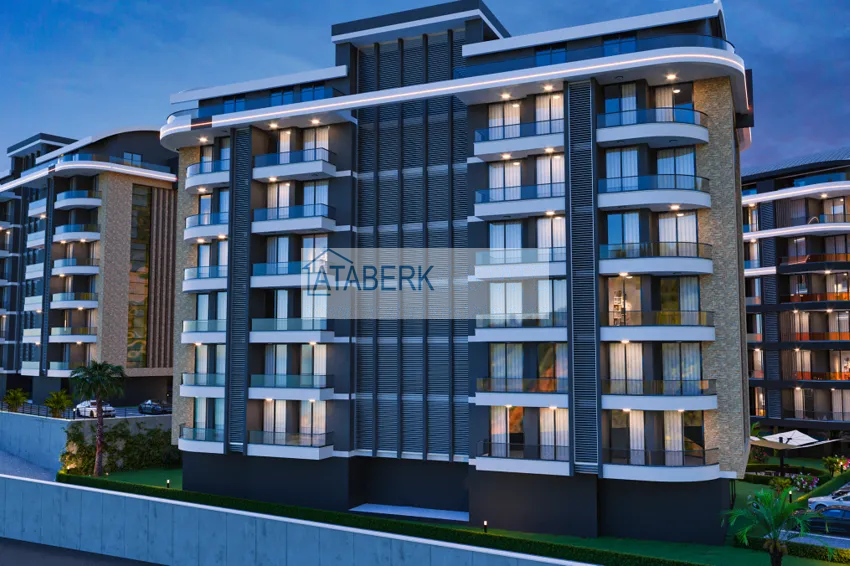 A new stylish investment project at the excavation stage in Oba, Alanya 14 