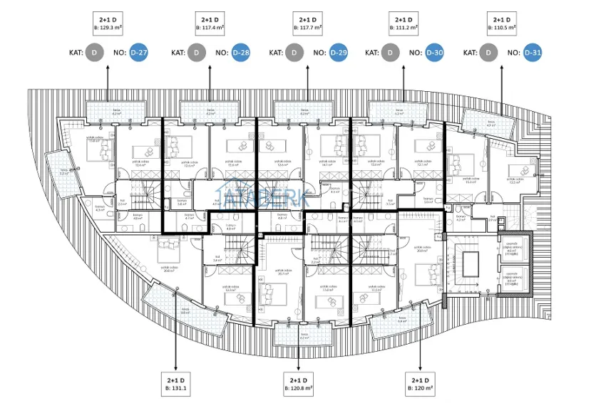 Buy cheap Luxury real estate from a developer in Alanya, Oba district 20