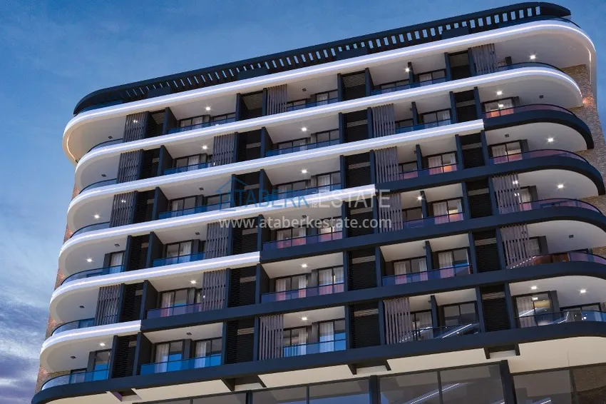 A new stylish investment project at the excavation stage in Oba, Alanya 16 