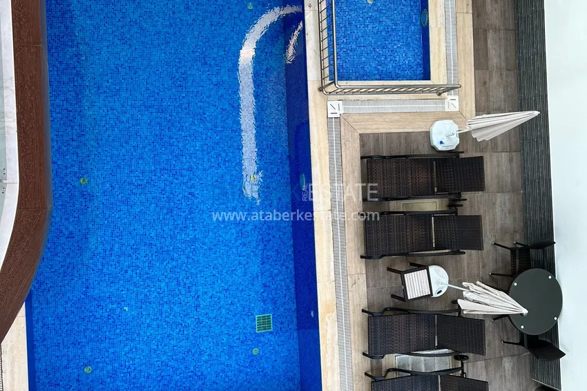 Purchase  Furnished 2+1 apartment with mountain and sea views, Alanya center Cleopatra beach area 16 