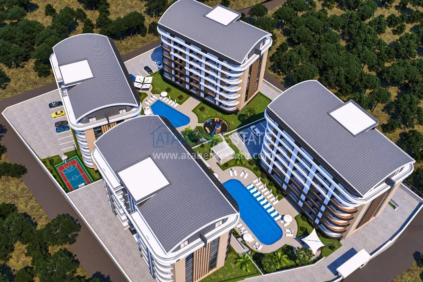 A new stylish investment project at the excavation stage in Oba, Alanya 17 
