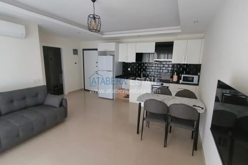 Purchase  Furnished 1+1 apartment with partial sea view, Avsallar — Alanya 1 