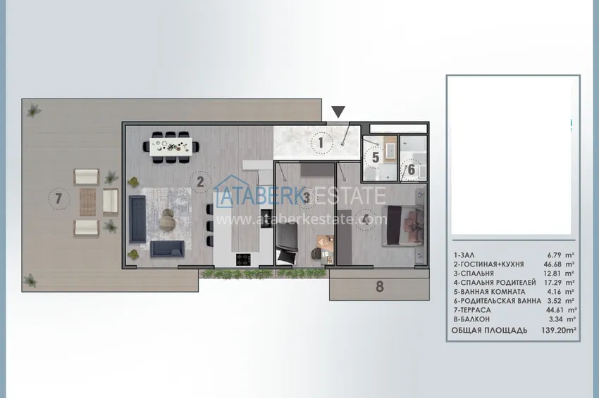 Buy cheap New construction project of a complex with a 5-star hotel concept – Antalya, Altintas 6