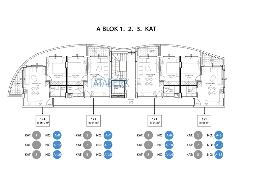Buy cheap Luxury real estate from a developer in Alanya, Oba district 6