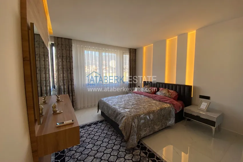 Purchase  Three-room apartment in the center of Alanya with an author's interior and an open view of the mountains 21 