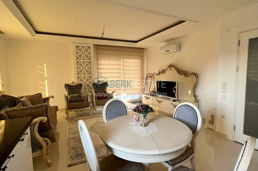 Purchase  Furnished 2+1 apartment with mountain and sea views, Alanya center Cleopatra beach area 2 