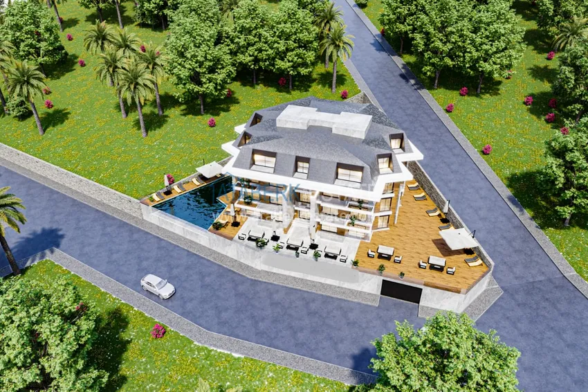 Duplex apartments in the new ultra-luxury residence project in Alanya, Hasbahce district 1 