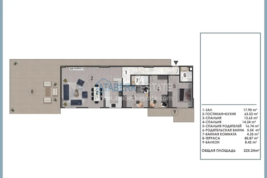 Buy cheap New construction project of a complex with a 5-star hotel concept – Antalya, Altintas 10