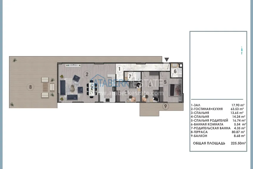 Buy cheap New construction project of a complex with a 5-star hotel concept – Antalya, Altintas 9