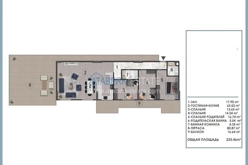 Buy cheap New construction project of a complex with a 5-star hotel concept – Antalya, Altintas 11