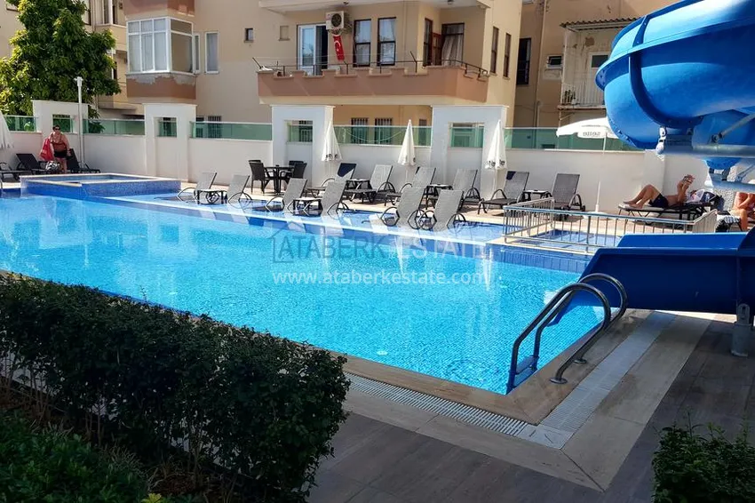Furnished 2+1 apartment with mountain and sea views, Alanya center Cleopatra beach area 3 