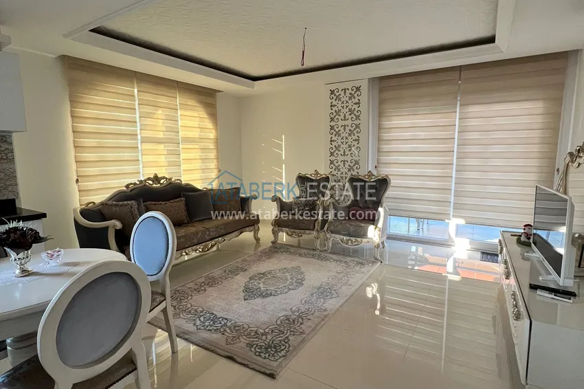 Purchase  Furnished 2+1 apartment with mountain and sea views, Alanya center Cleopatra beach area 3 