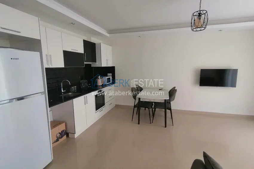 Purchase  Furnished 1+1 apartment with partial sea view, Avsallar — Alanya 3 