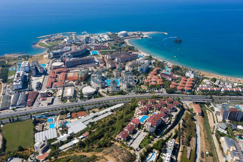 Apartment with furniture, private sauna and sea view in a townhouse – Alanya, Avsallar 4 
