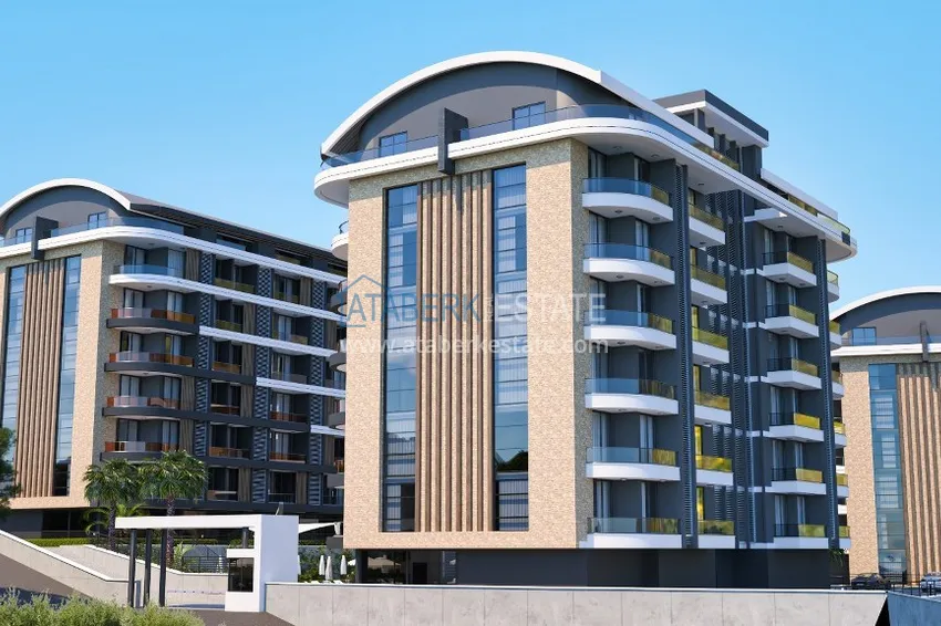 A new stylish investment project at the excavation stage in Oba, Alanya 6 