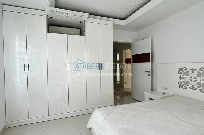 Purchase  Furnished 2+1 apartment with mountain and sea views, Alanya center Cleopatra beach area 7 