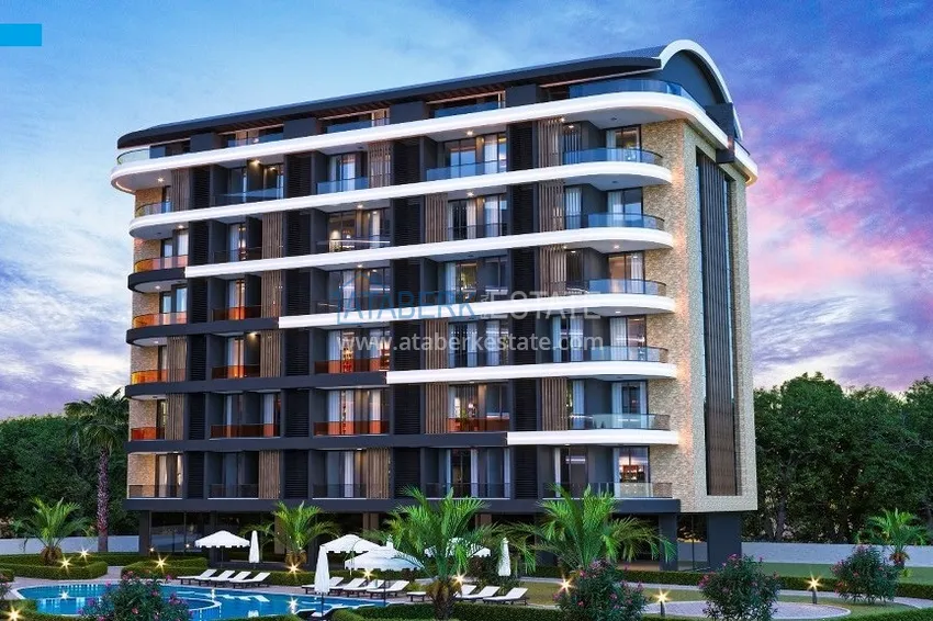 A new stylish investment project at the excavation stage in Oba, Alanya 7 