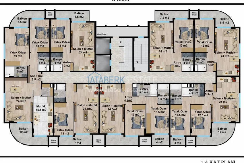 Buy cheap A new stylish investment project at the excavation stage in Oba, Alanya 1 