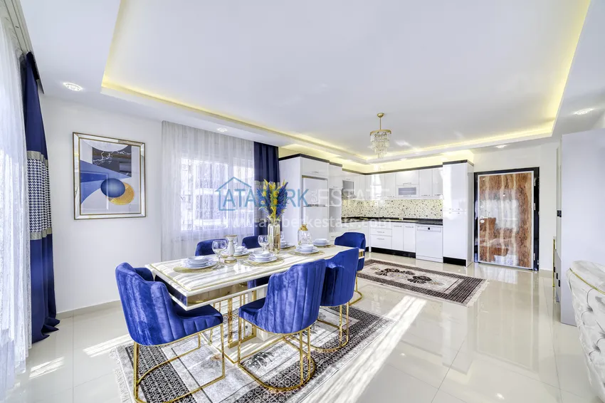 Purchase Furnished duplex penthouse in a comfortable complex, Kestel - Alanya 1 