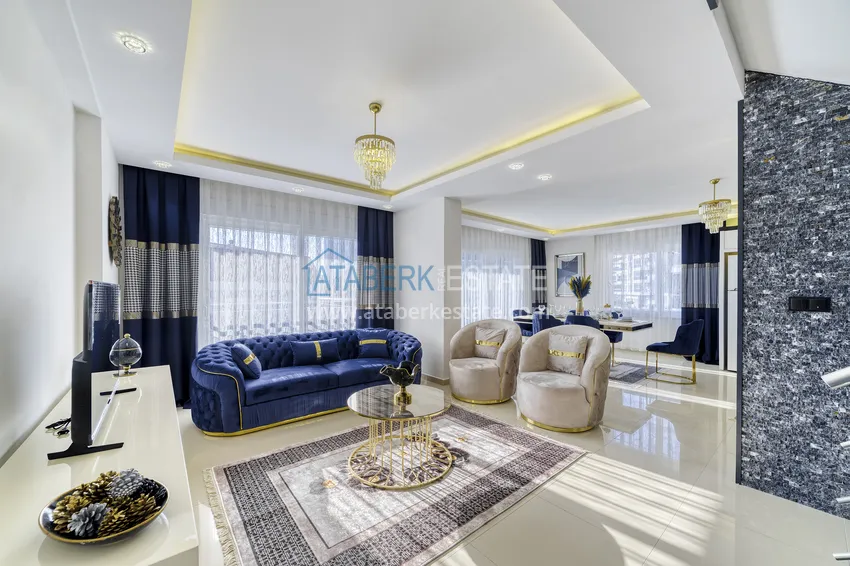 Purchase Furnished duplex penthouse in a comfortable complex, Kestel - Alanya 8 