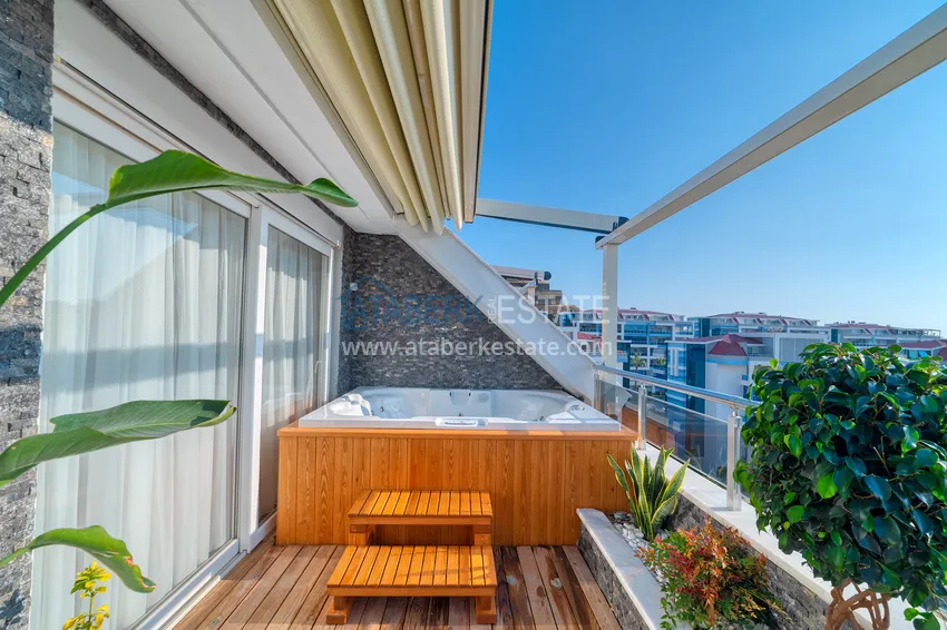 Purchase Furnished duplex penthouse in a comfortable complex, Kestel - Alanya 30 