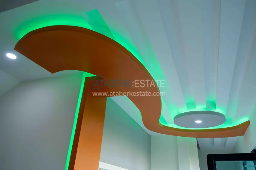 Furnished 1+1 apartment with partial sea view, Avsallar — Alanya 32 