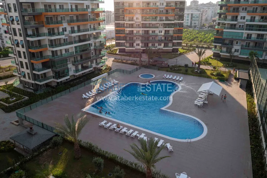 Furnished 1+1 apartment with partial sea view, Avsallar — Alanya 33 