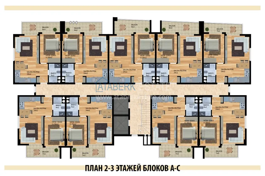 Buy cheap Modern complex in Alanya, Oba district 3 