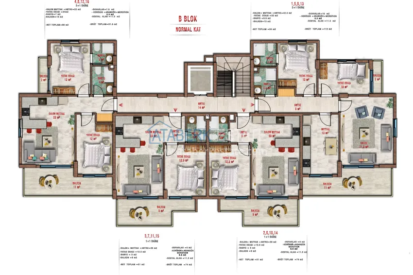 Buy cheap 1+1 apartment from an investor in a complex with rich infrastructure, Avsallar — Alanya 1