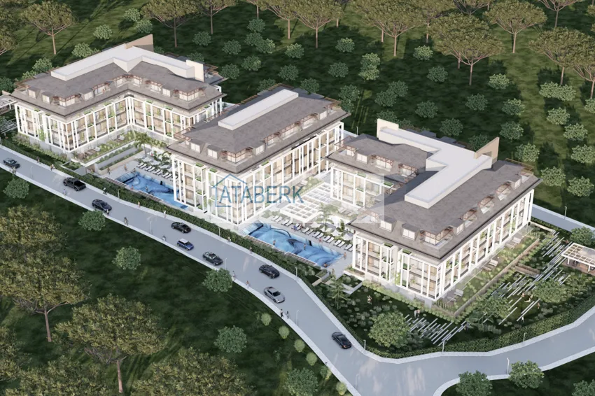 New residence project at the excavation stage in the prestigious area of Alanya — Oba 1 