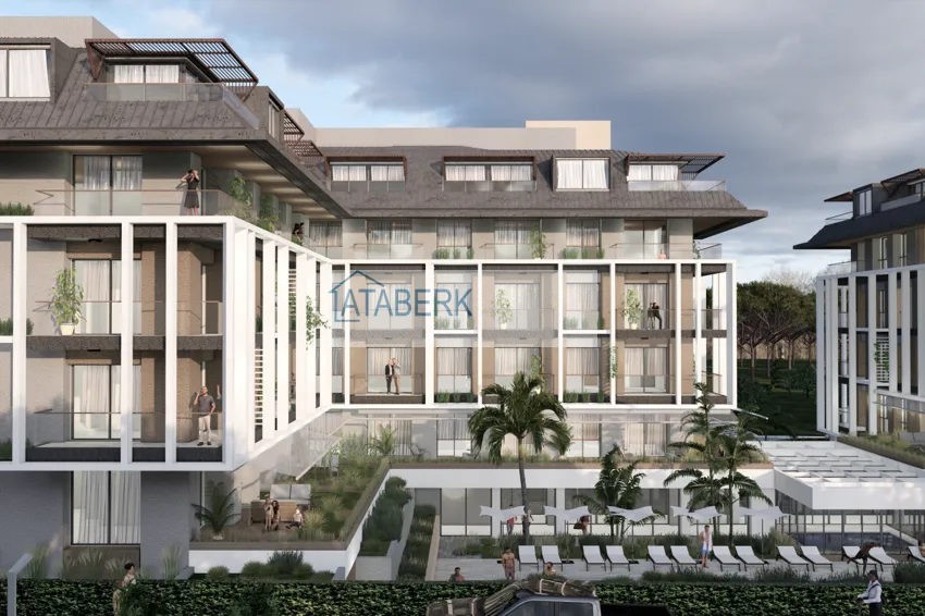 New residence project at the excavation stage in the prestigious area of Alanya — Oba 3 