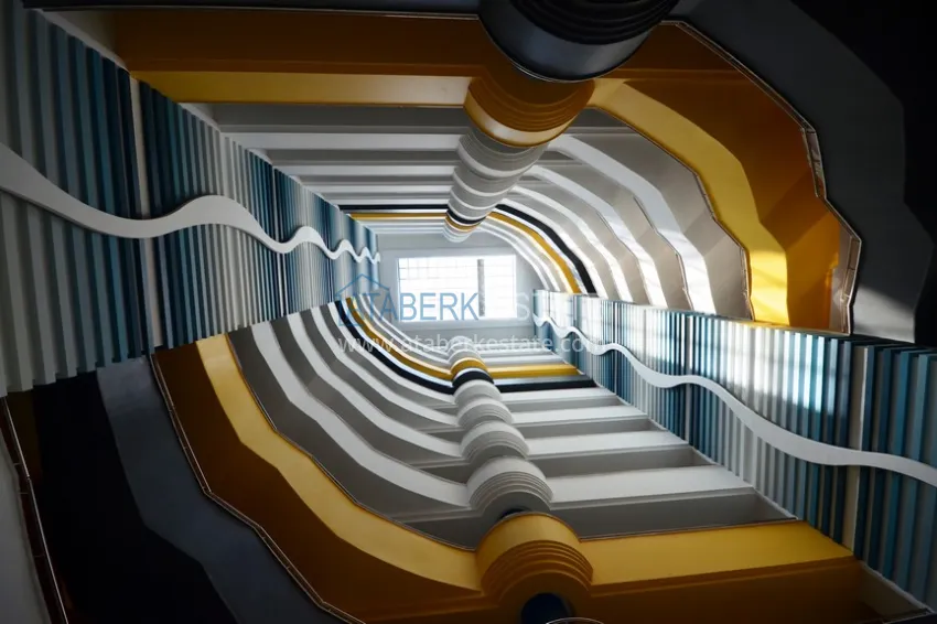 1+1 apartment with furniture and open sea view, Mahmutlar - Alanya 15 